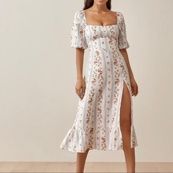 NWOT💎Reformation Belgium Linen Dress - Surrey - Picture 3 of 11